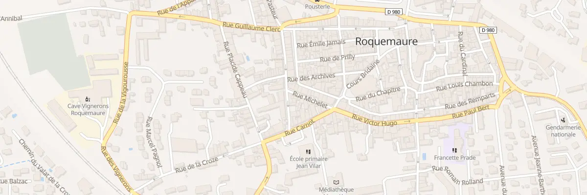Plan du 15 Rue Michelet à Roquemaure
