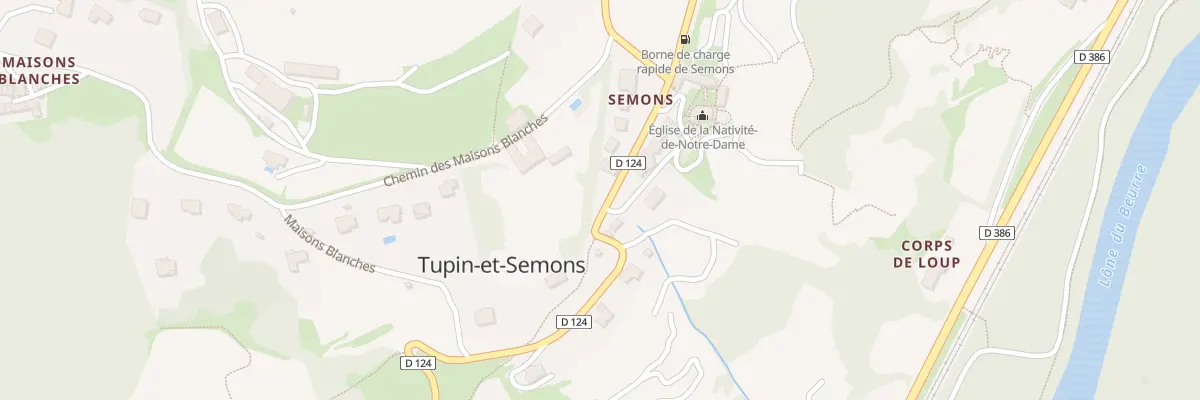 Plan du 20 Rue de la Mairie à Tupin-et-Semons