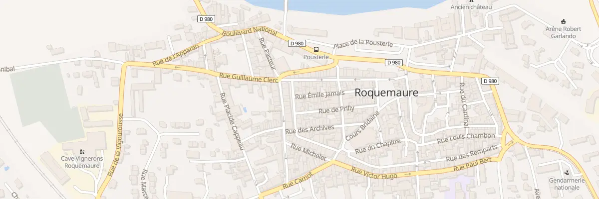 Plan du 8 Crs Gambetta à Roquemaure
