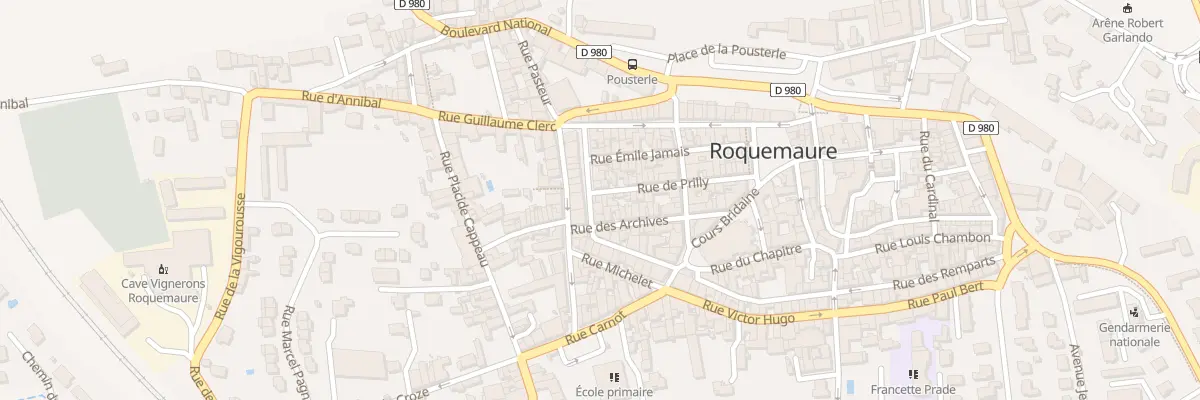 Plan du 27 Rue de Prilly à Roquemaure