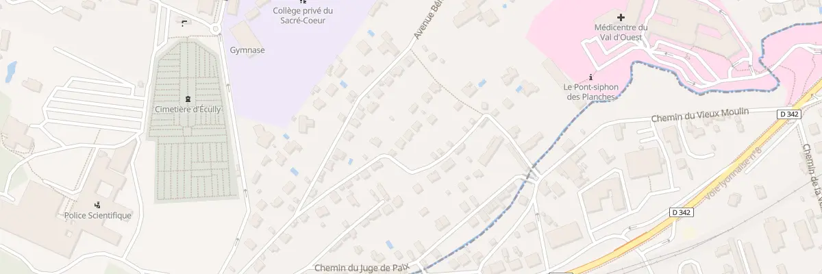 Plan du 13 Che Pierre Dupont à Écully