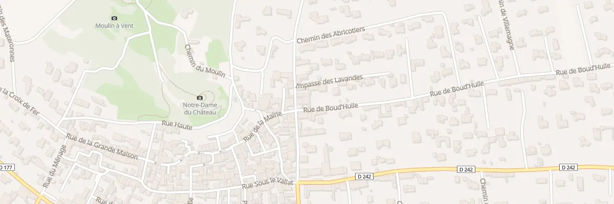 Plan du 5016 Rue de Boud’Huile à Pujaut