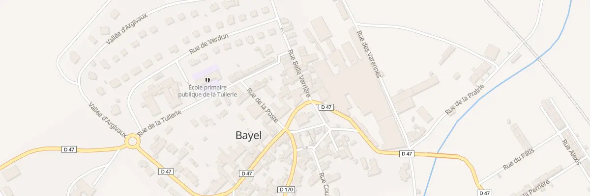 Plan du 3 Rue Belle Verriere à Bayel
