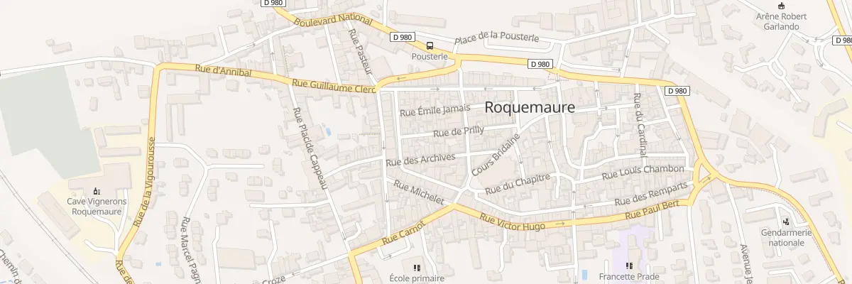 Plan du 19 Rue de Prilly à Roquemaure