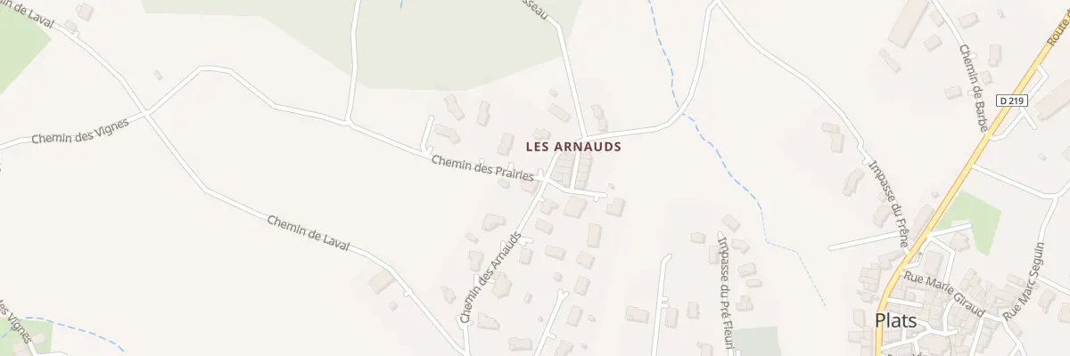 Plan du 5293 Les Arnauds à Plats