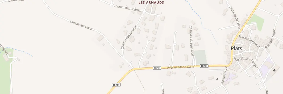 Plan du 40 Che des Arnauds à Plats