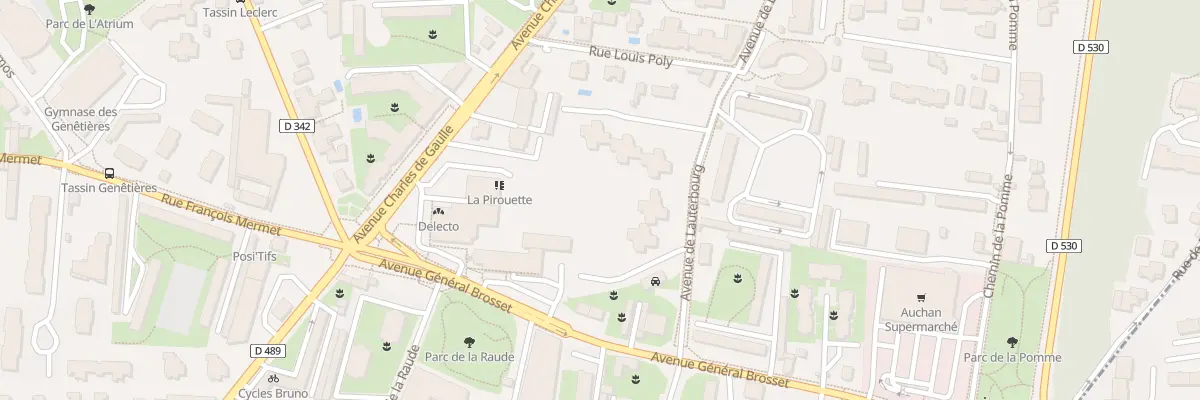 Plan du 28 Av de Lauterbourg à Tassin-la-Demi-Lune