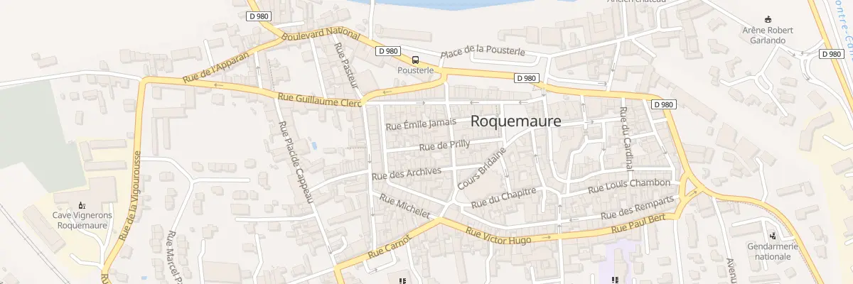 Plan du 22 Rue de Prilly à Roquemaure
