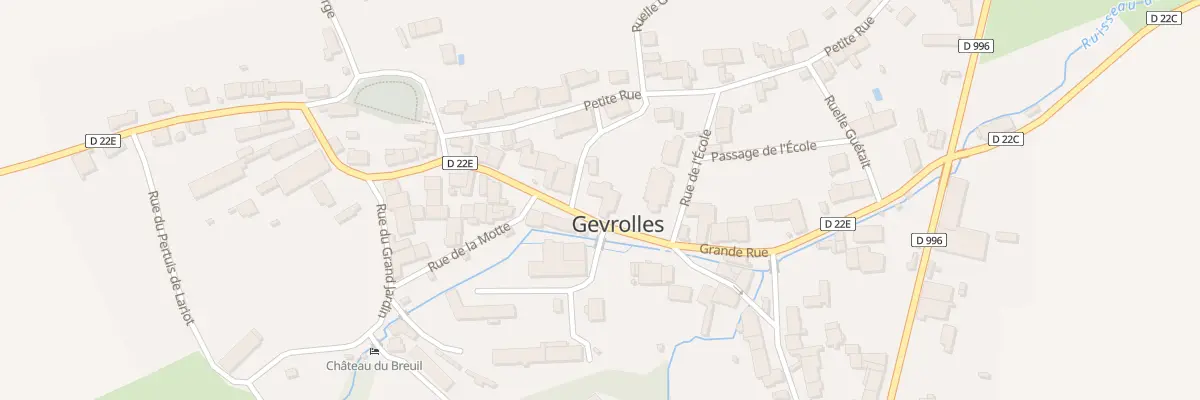 Plan du 15 Gr Grande Rue à Gevrolles