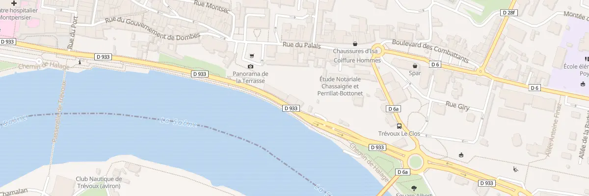 Plan du 385 Quai de Saone à Trévoux