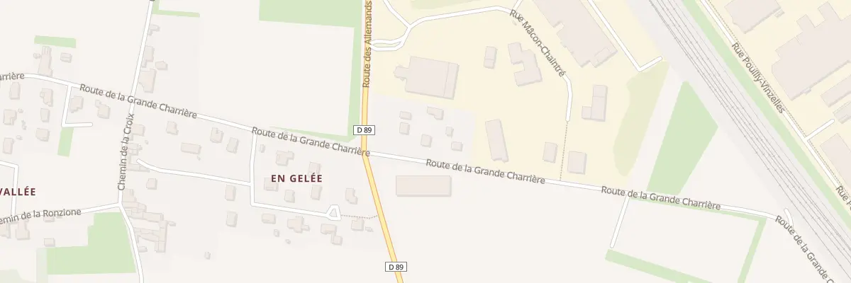 Plan du 706 Rte de la Grande Charrière à Mâcon
