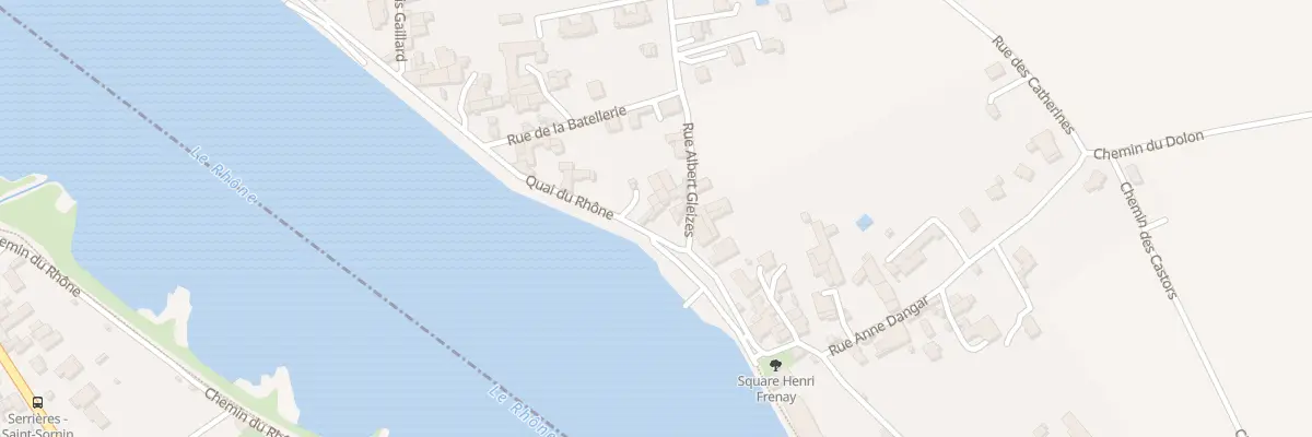 Plan du 74 Quai du Rhône à Sablons