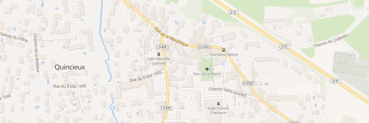 Plan du 6 Rue du Commerce à Quincieux