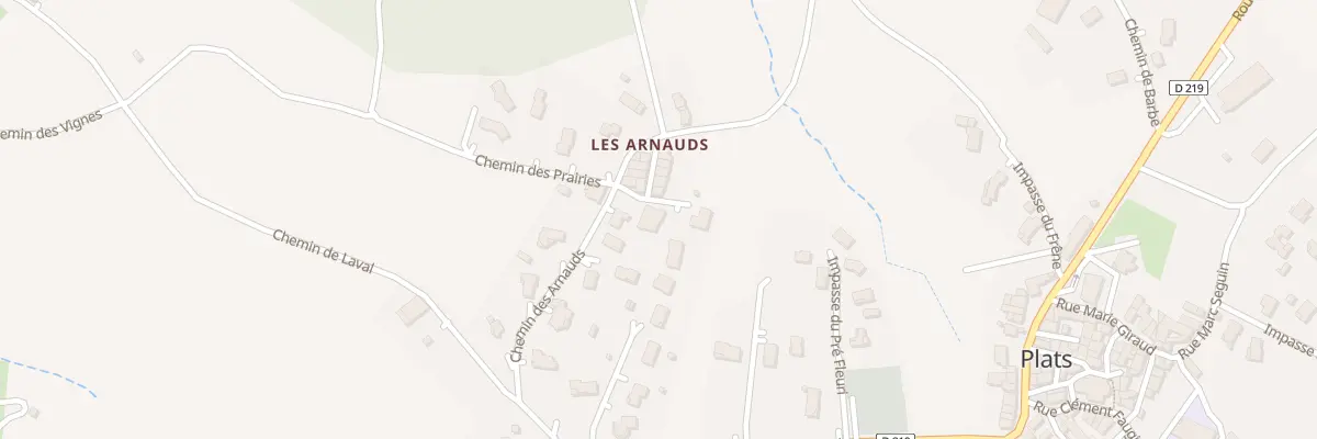 Plan du 12 Imp des Jardins à Plats