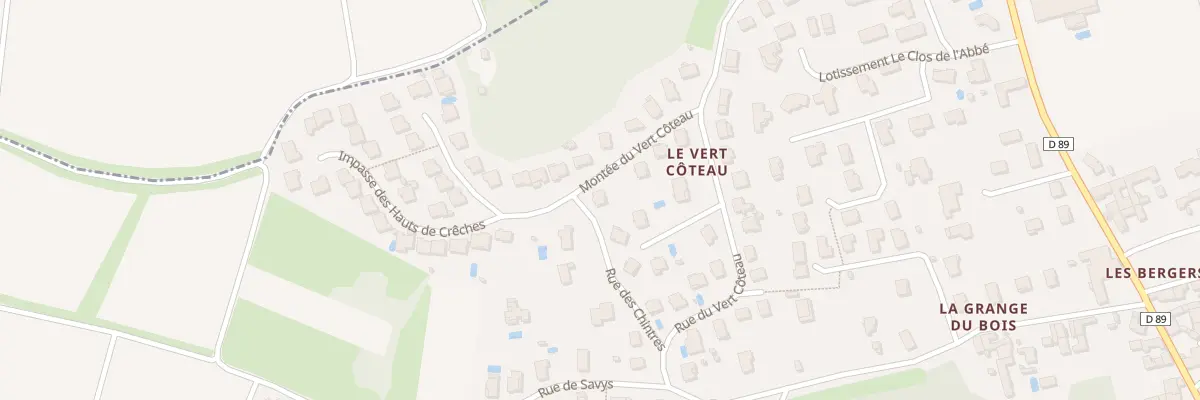 Plan du 28 Mte du Vert Coteau à Crêches-sur-Saône