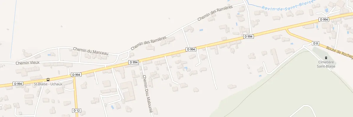 Plan du 2160 Av Emile Lachaux à Bollène