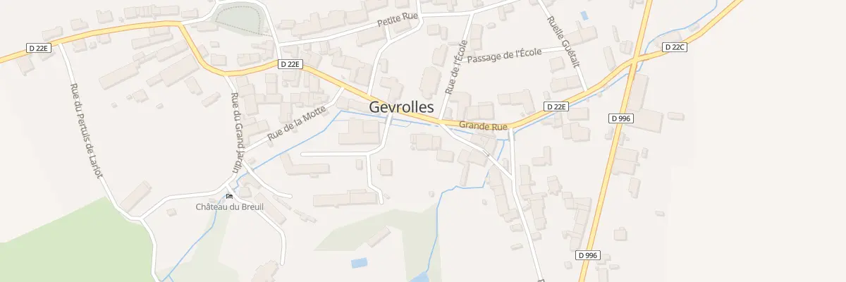 Plan du 8 Gr Grande Rue à Gevrolles