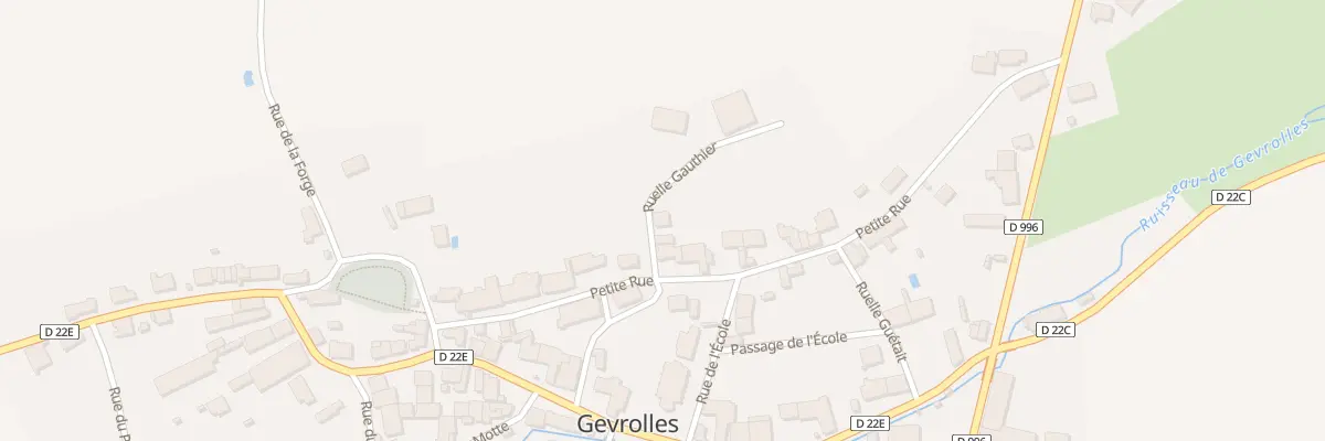 Plan du 2 Rle Gauthier à Gevrolles