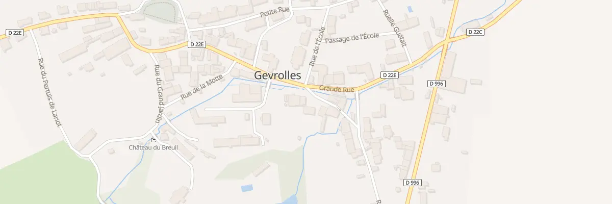 Plan du 2 Rue de la Goulotte à Gevrolles