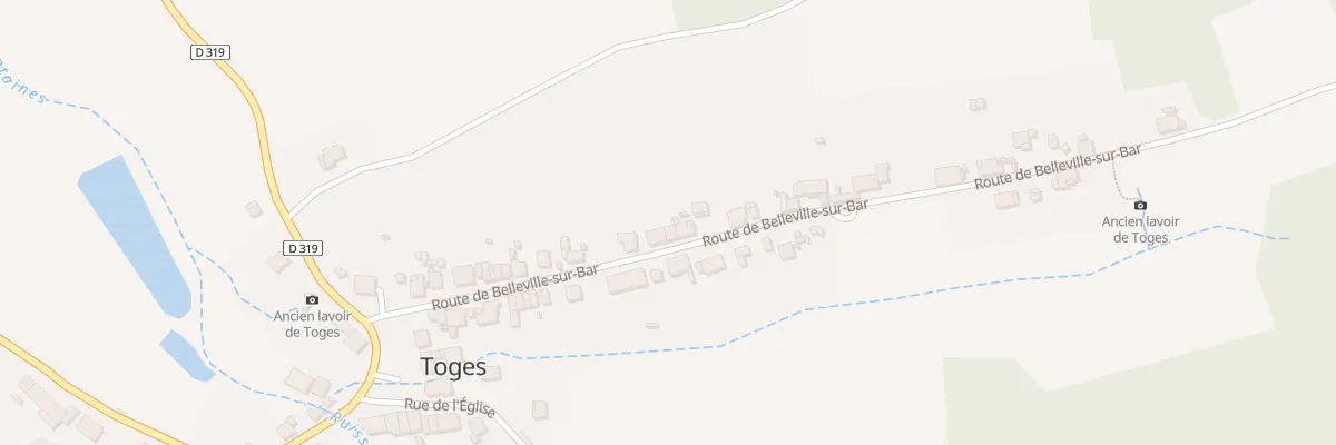 Plan du 21 Rue de Belleville à Toges