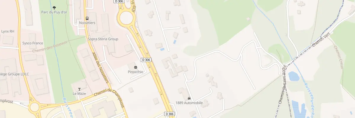 Plan du 714 Rte Nationale 6 Paris Chambery à Limonest