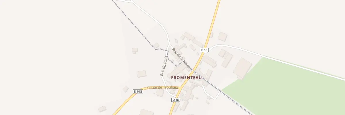 Plan du 1 Rue de la Mare (Fromenteau) à Trouhaut
