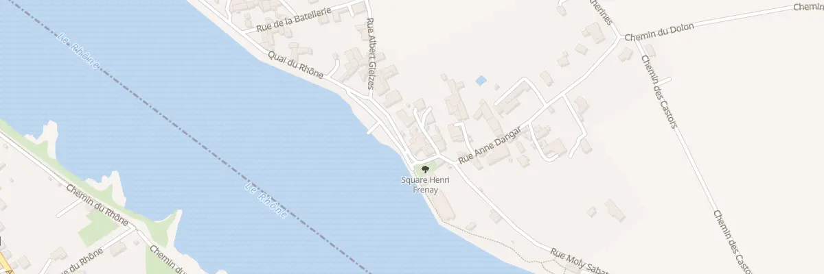 Plan du 84 Quai du Rhône à Sablons