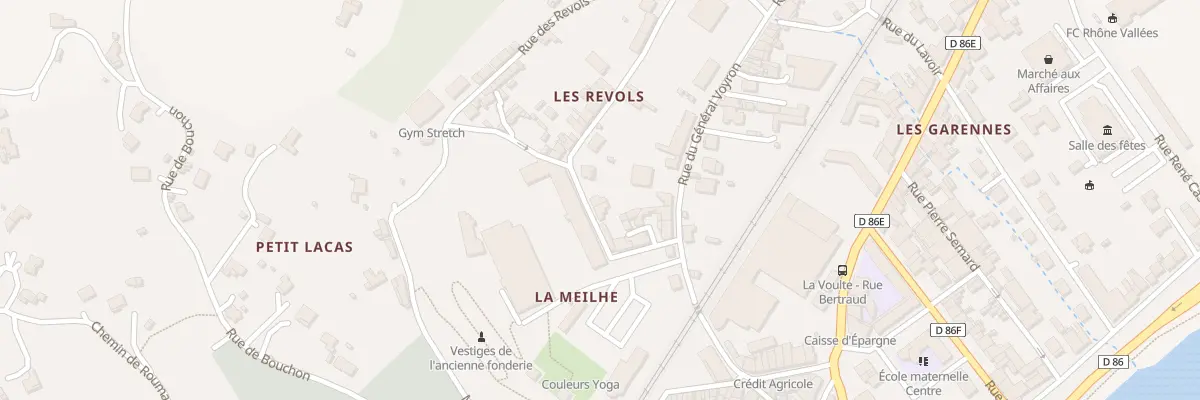 Plan du 18 Rue de la Fonderie à La Voulte-sur-Rhône