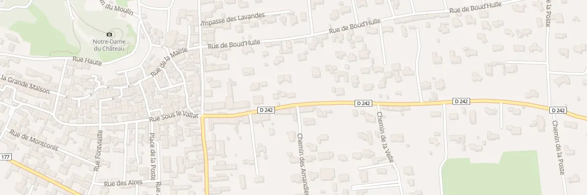 Plan du 6636 Rte de Four à Pujaut