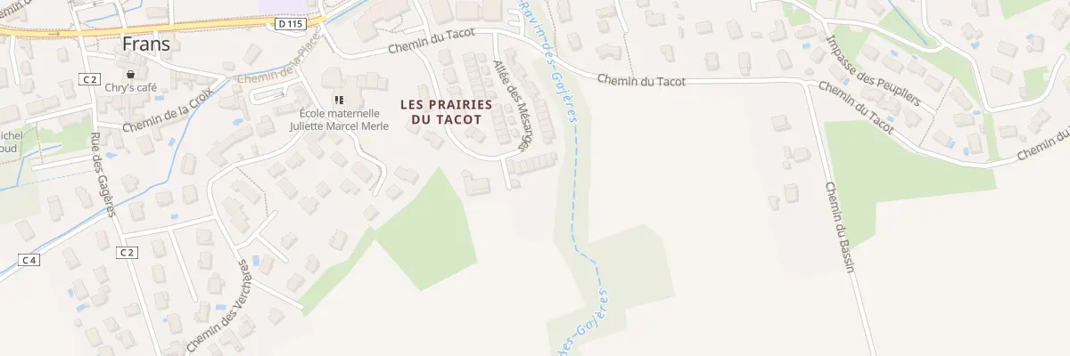 Plan du 117 All des Mésanges à Frans