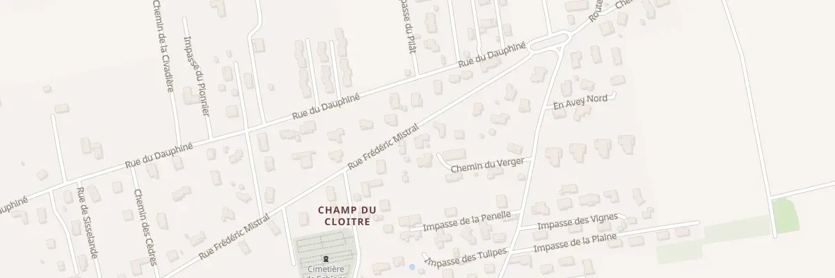 Plan du 45 Rue Frédéric Mistral à Sablons