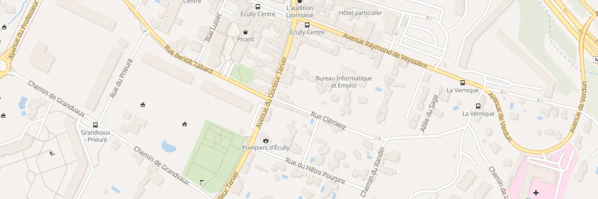 Plan du 1 Rue Clément à Écully