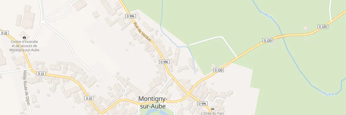 Plan du 10 Rue de Verdun à Montigny-sur-Aube