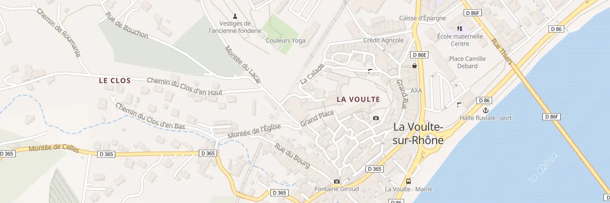 Plan du 6 Pl Jeu de Paume à La Voulte-sur-Rhône