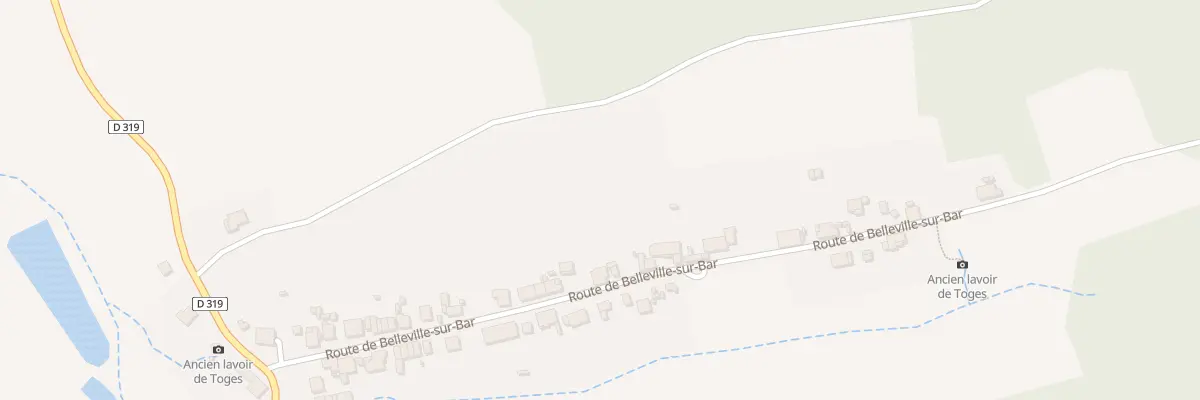 Plan du 25 Rue de Belleville à Toges