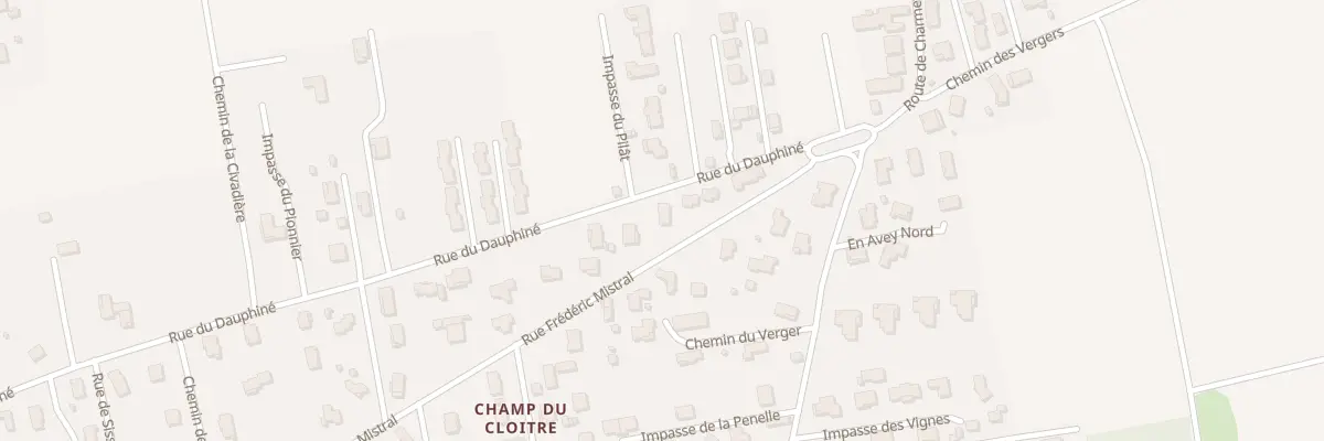 Plan du 52 Rue Frédéric Mistral à Sablons