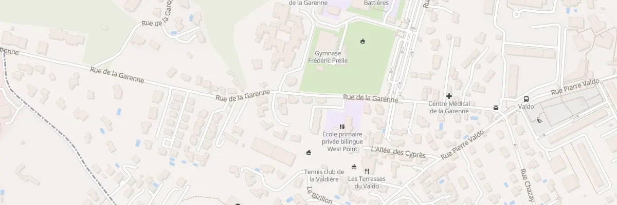 Plan du 21 Rue de la Garenne à Lyon 5e Arrondissement