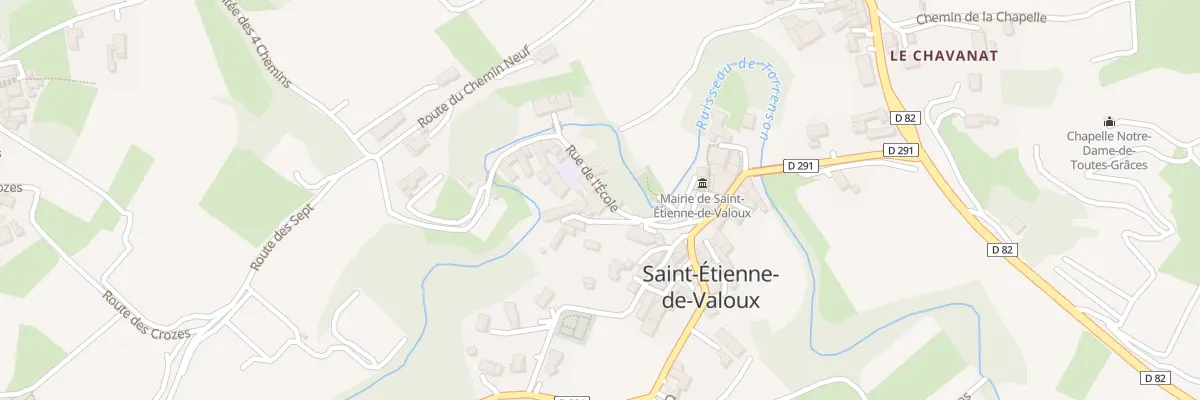 Plan du 75 Rue de l’École à Saint-Étienne-de-Valoux