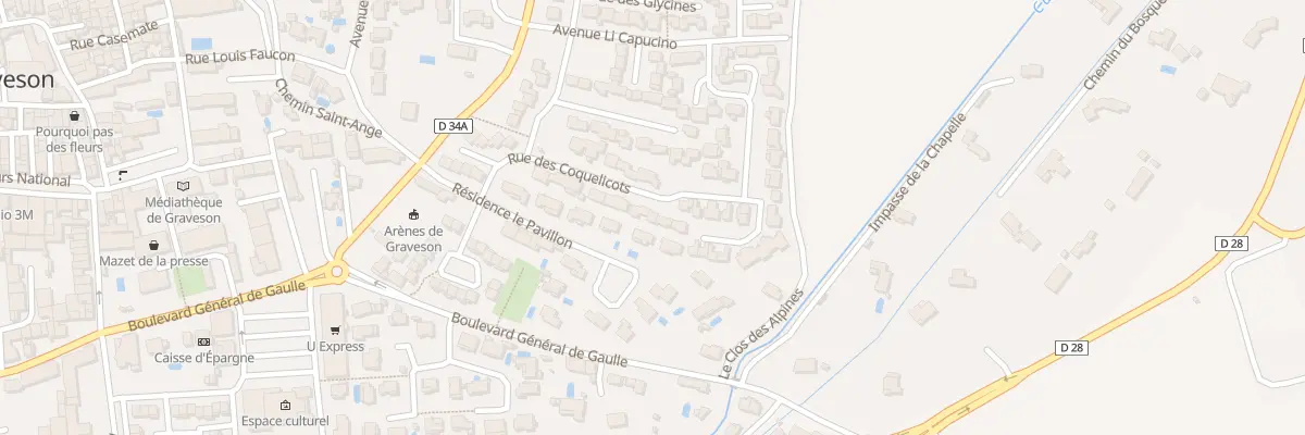 Plan du 25 Rue des Coquelicots à Graveson