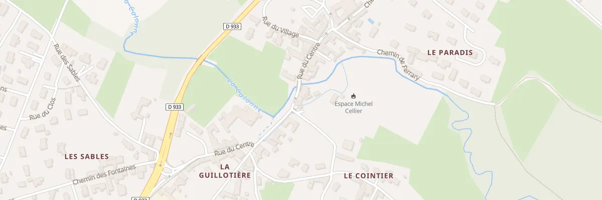 Plan du 259 Rue du Centre à Guéreins