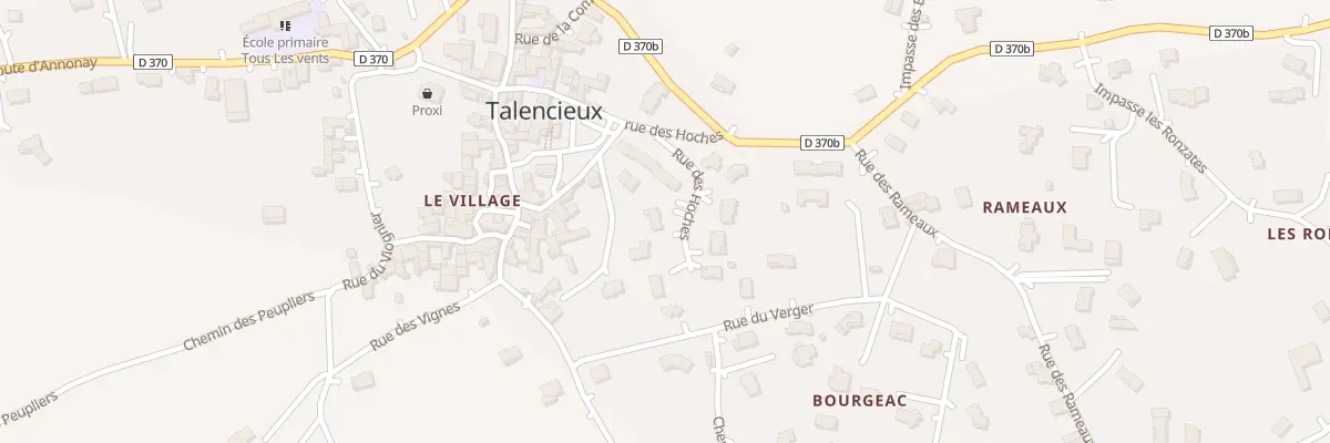 Plan du 45C Rue des Hoches à Talencieux
