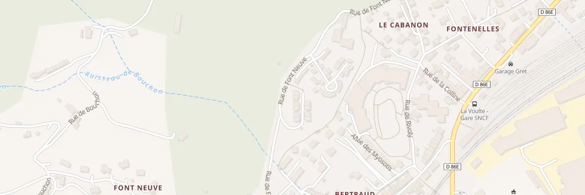 Plan du 8 Rue de Font Neuve à La Voulte-sur-Rhône