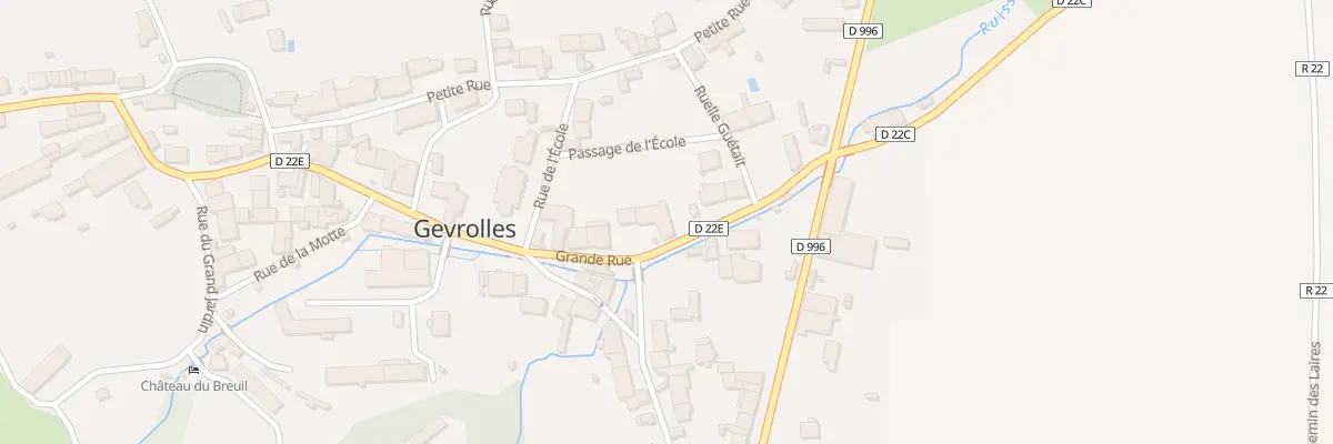 Plan du 25 Gr Grande Rue à Gevrolles