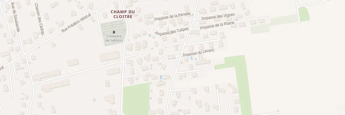 Plan du 26 Che Creux à Sablons
