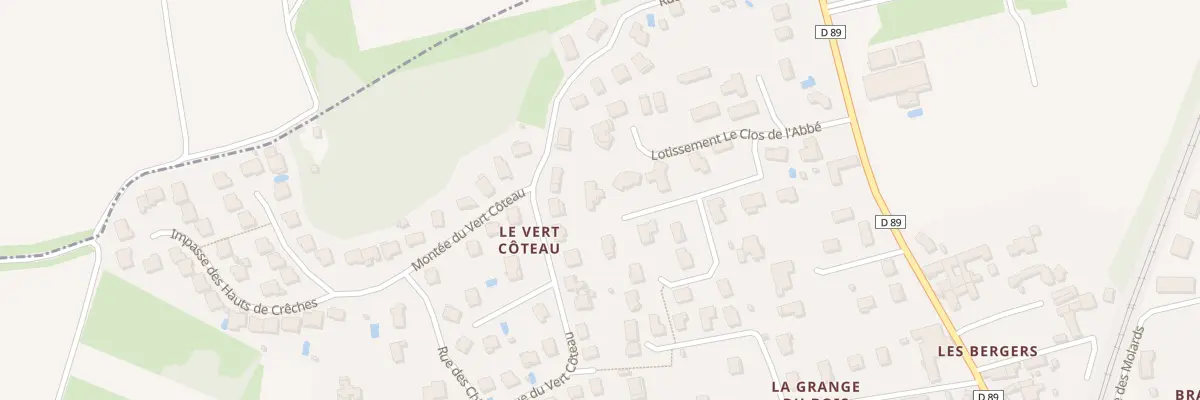 Plan du 166 Rte des Bergers à Crêches-sur-Saône