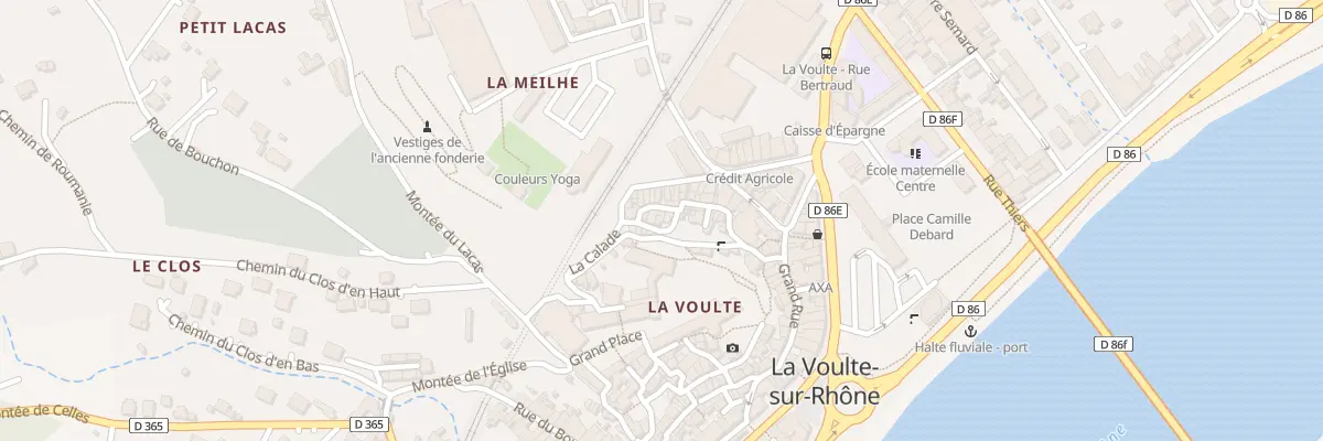 Plan du 5 Rue des Penitents à La Voulte-sur-Rhône