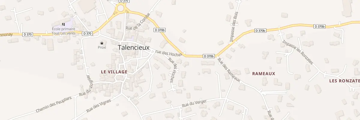 Plan du 45A Rue des Hoches à Talencieux