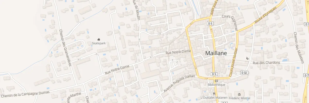Plan du 32 Rue Notre-Dame à Maillane