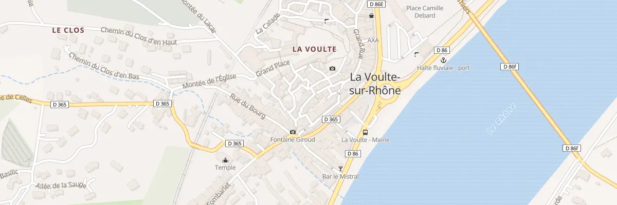 Plan du 8 Rue Dauphine à La Voulte-sur-Rhône