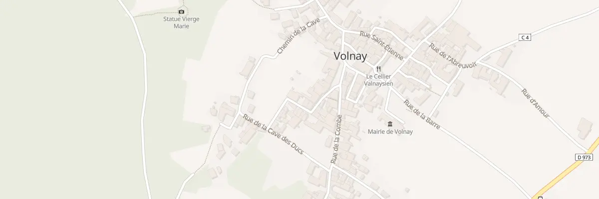 Plan du 8 Rue de la Cave à Volnay